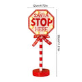 Christmas Stop Here Decor Santa Stop Here Tree Topper Desk Lamp LED Santa Stop Here Tree Topper Window Decorative Lights