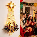 Christmas /Bethlehem Star of Faith/ Lighted Nativity Wall Decor Glowing Christmas Hanging Ornament LED Lights Indoor Decor Party