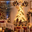 Christmas,Bethlehem Star of Faith,Lighted Nativity Wall Decor,Glowing Christmas Hanging Ornament,LED Lights for Indoor