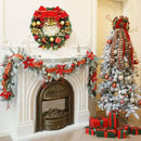 Christmas Decoration Handmade Simulation Christmas Wreath Door Hanging Window Props Exquisite High Quality Home Decor