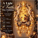 Christmas,Bethlehem Star of Faith,Lighted Nativity Wall Decor,Glowing Christmas Hanging Ornament,LED Lights for Indoor