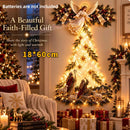 Christmas,Bethlehem Star of Faith,Lighted Nativity Wall Decor,Glowing Christmas Hanging Ornament,LED Lights for Indoor