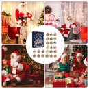 Christmas Countdown Calendar  Snowy landscape Ornaments Reusable 24-Day Classic  Flat Keepsake Acrylic Ornaments  for Homeowners