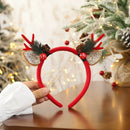 Christmas Headbands Christmas Parties Favors Decoration Supplies Xmas Gifts Photo Booth Xmas Tree Snowman Reindeer Antlers