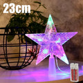 Christmas Tree Top Star Light Glowing Star Lamp Christmas Decoration Home Party Supplies Navidad Holiday Ornament Gift
