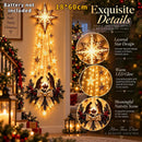 Christmas,Bethlehem Star of Faith,Lighted Nativity Wall Decor,Glowing Christmas Hanging Ornament,LED Lights for Indoor