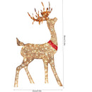 Christmas Lighted Deer Decoration Light Led Reindeer Elk Luminous Sculptures Garden Lawn Outdoor Yard Christmas Drop Ornaments