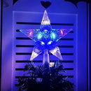 Christmas Tree Top Star Light Glowing Star Lamp Christmas Decoration Home Party Supplies Navidad Holiday Ornament Gift